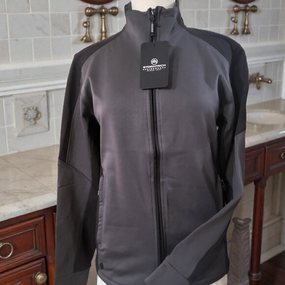 NWT Stormtech Jxl-1 Carbon/Black Zip Up Lightweight Softshell Jacket size S/M - Picture 2 of 9